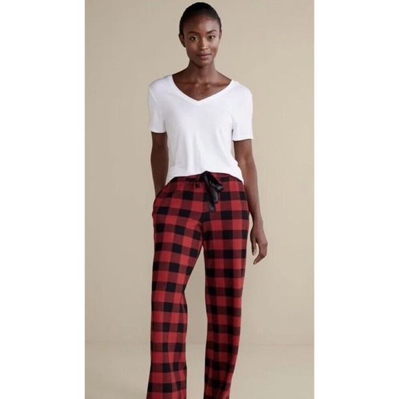 Soft Surroundings Other - NEW Soft Surroundings Size XL Mad About Plaid Pant Red Black Buffalo Check